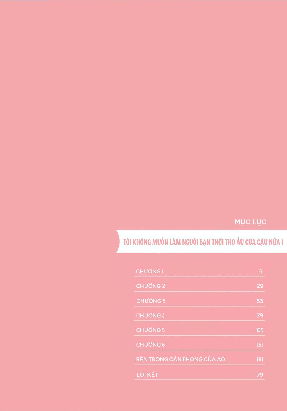 Tôi không muốn chỉ làm người bạn thời thơ ấu của cậu nữa - Chap 1