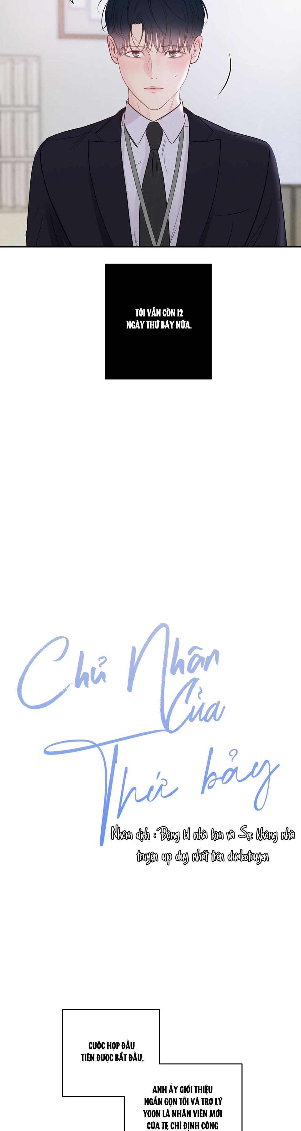 CHỦ NHÂN CỦA THỨ BẢY - Chap 5