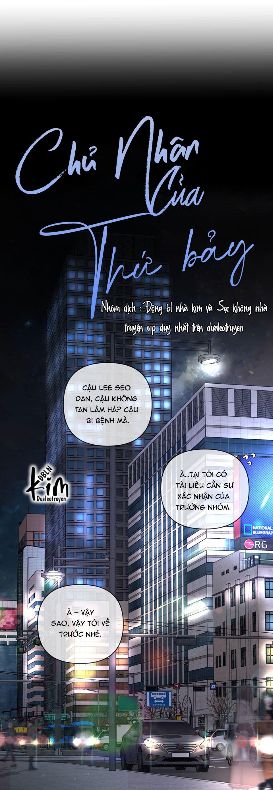 CHỦ NHÂN CỦA THỨ BẢY - Chap 9