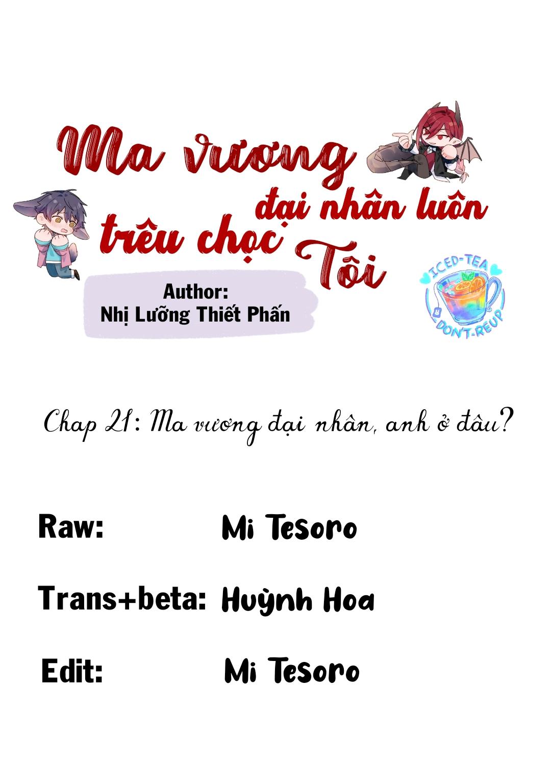 Ma vương đại nhân luôn trêu chọc tôi - Chap 21