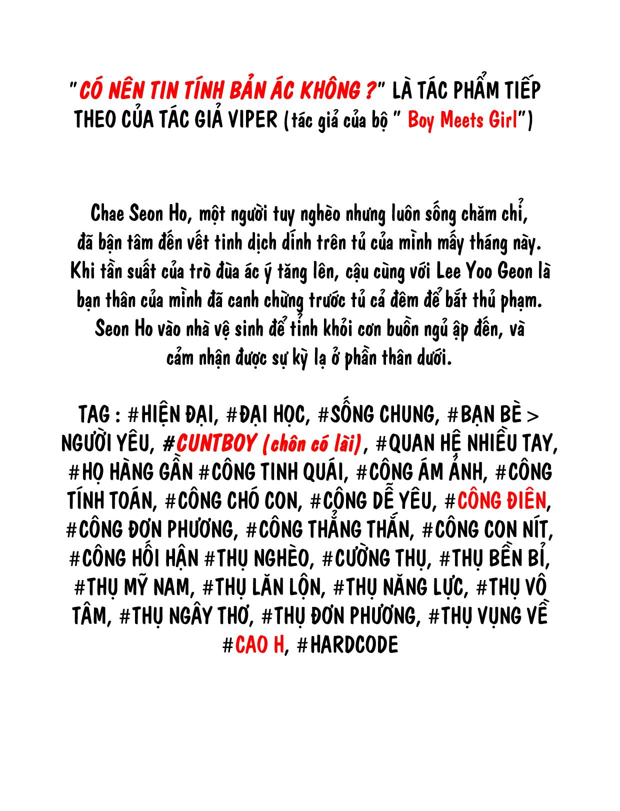 CÓ TIN VÀO TÍNH BẢN ÁC KHÔNG ? - Chap 0