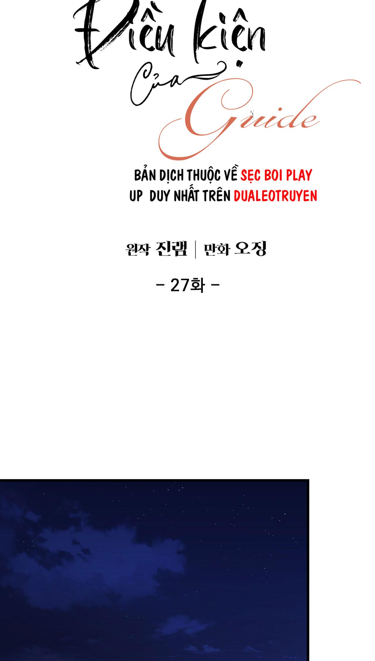 ĐIỀU KIỆN CỦA GUIDE - Chap 27