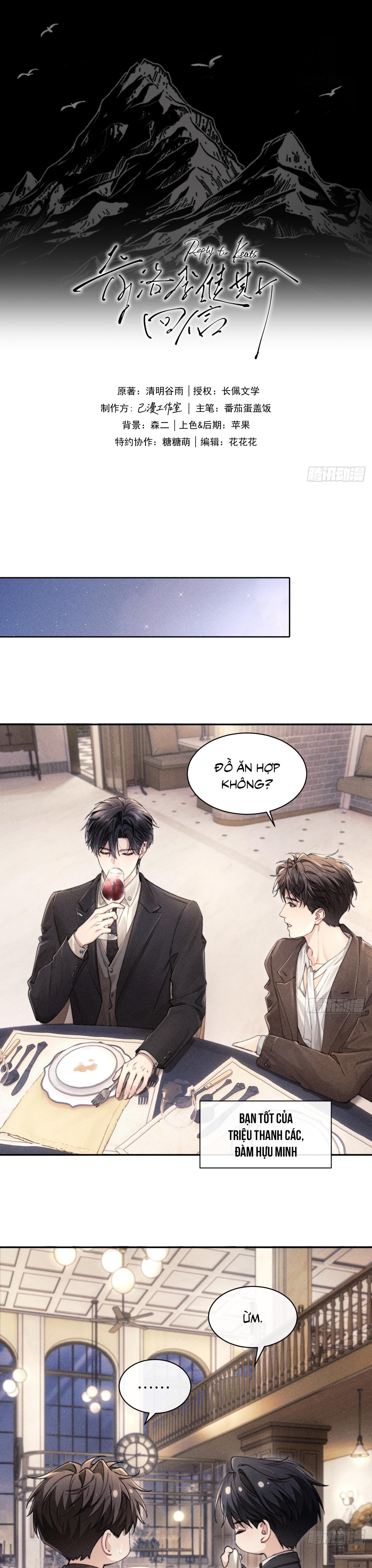 Thư hồi âm của Keanu Reeves - Chap 2