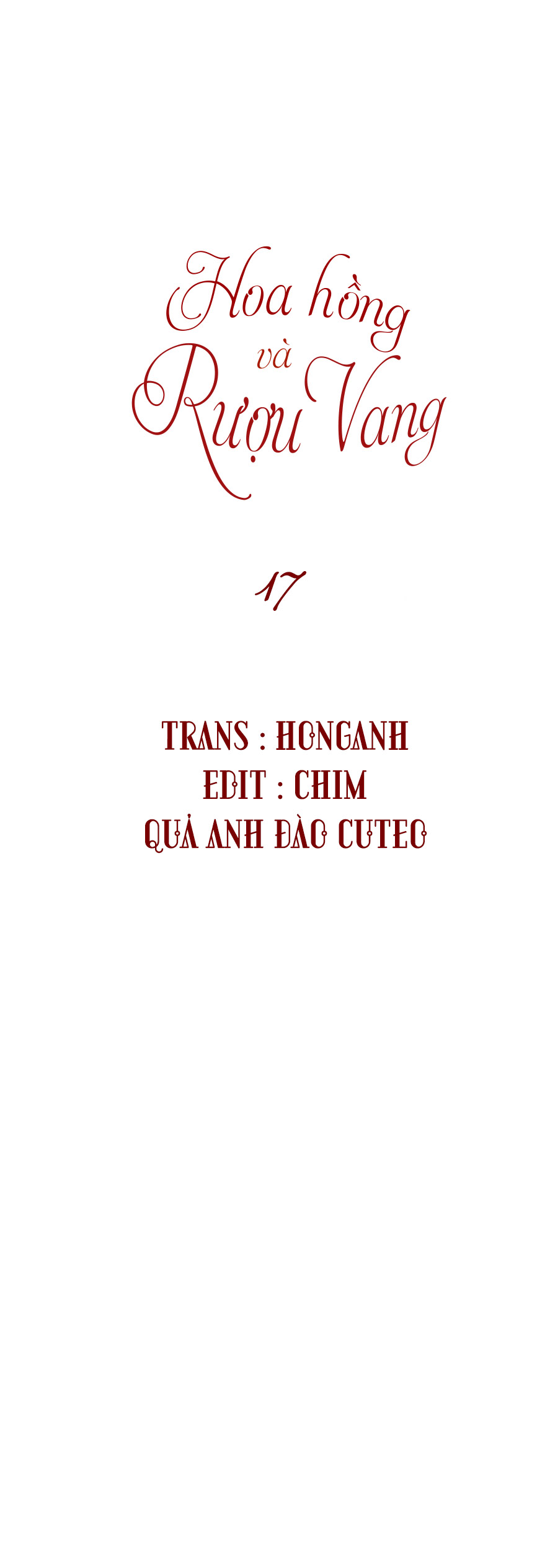 Hoa Hồng Và Rượu Vang - Chap 17