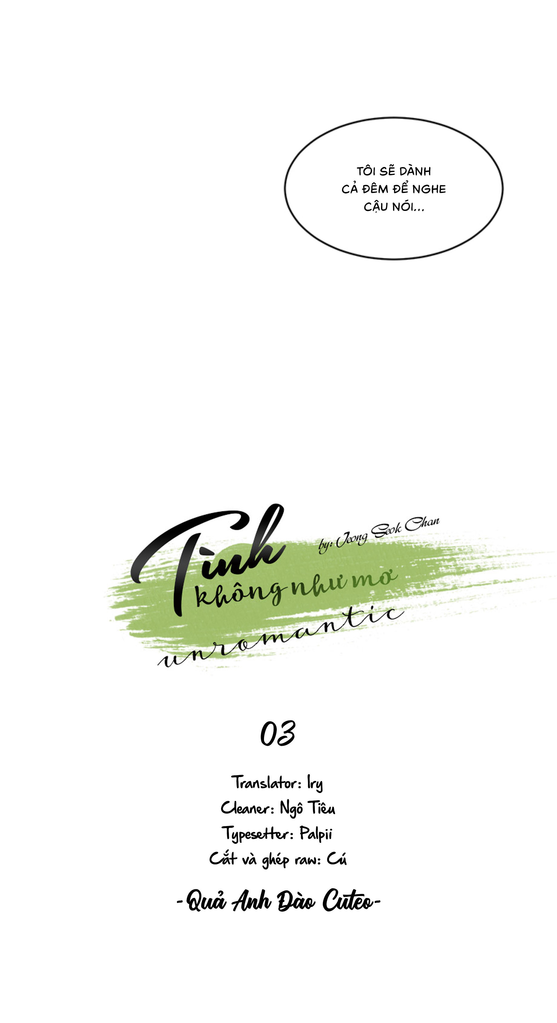 Tình Không Như Mơ - Chap 3