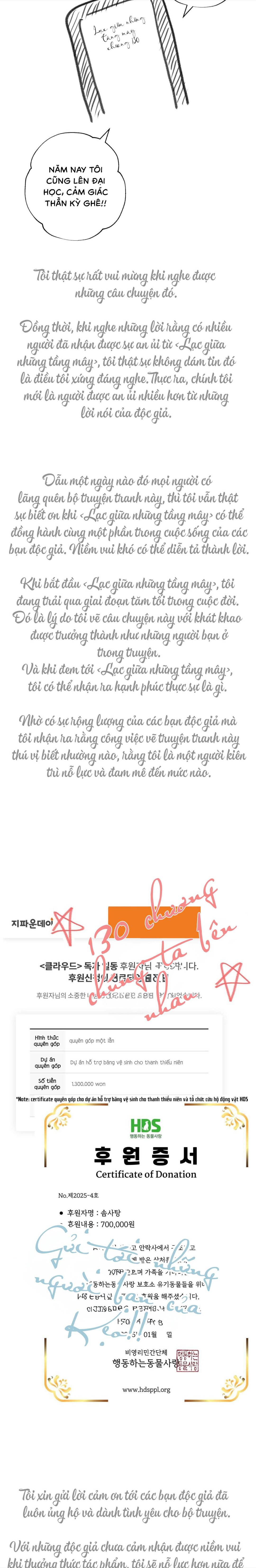 Lạc Giữa Những Tầng Mây - Chap HẬU KỲ