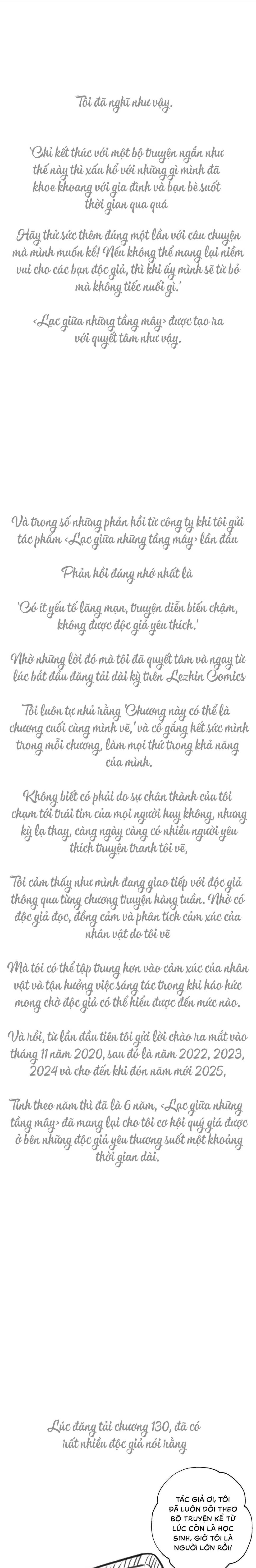 Lạc Giữa Những Tầng Mây - Chap HẬU KỲ