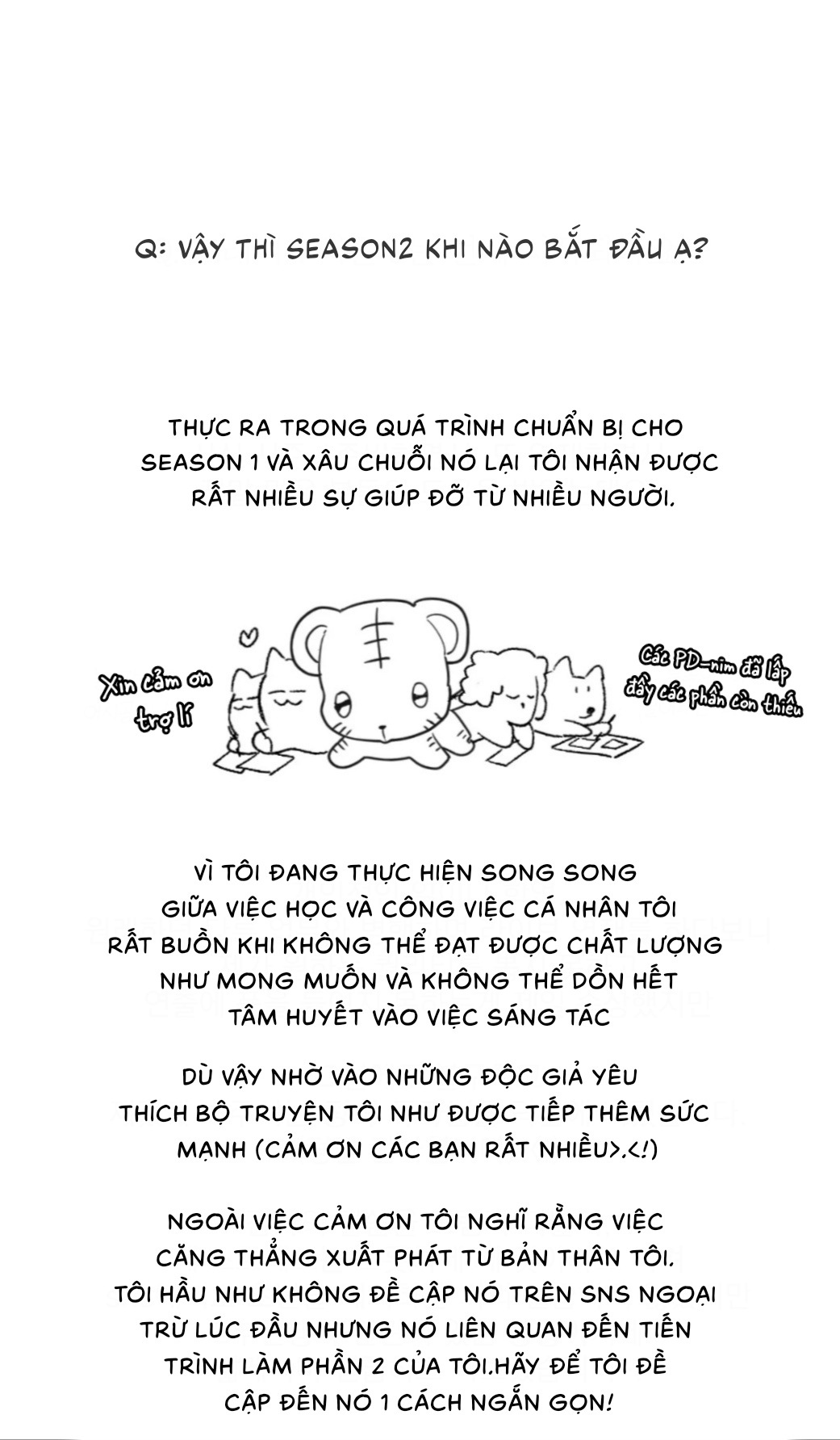 Khởi Đầu - Chap HẬU KÌ